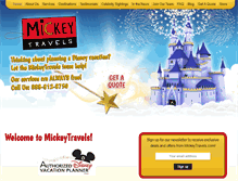 Tablet Screenshot of mickeytravels.com